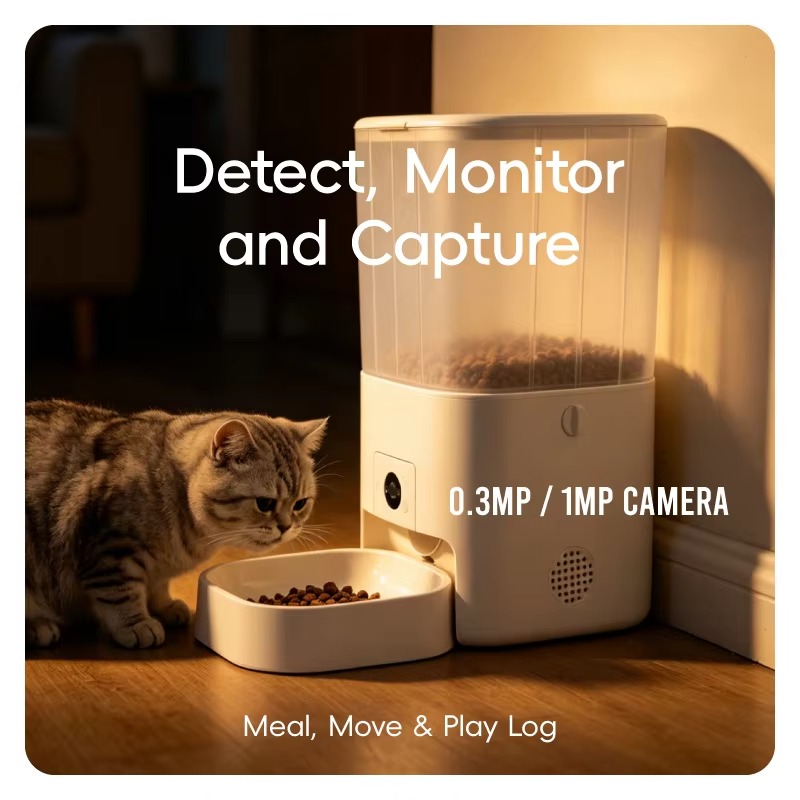 Kitchen Appliances Video - Pengumpan Kucing Otomatis 6L dengan Kamera,
