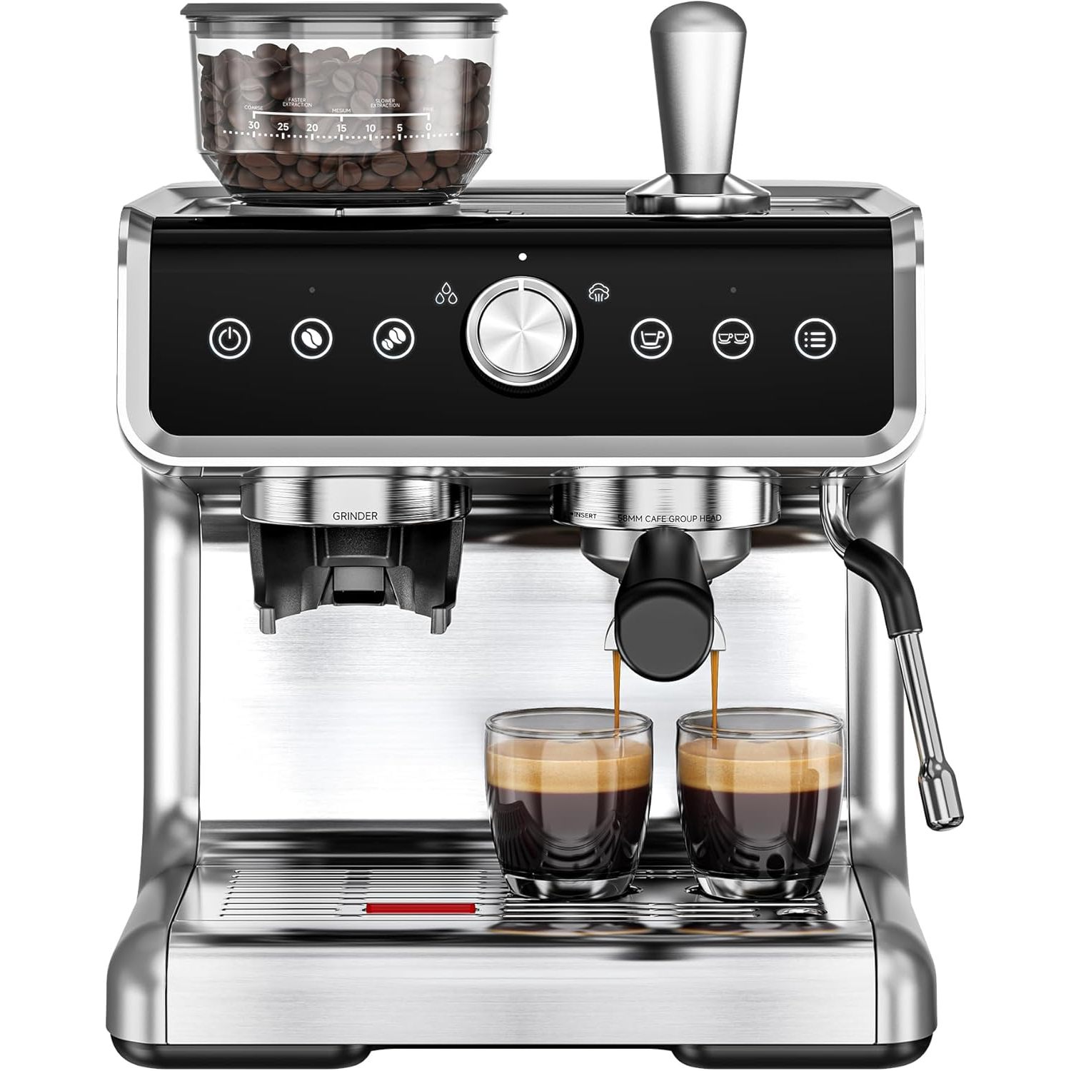 Coffee Maker - Mesin Espresso Elektrik EUHOMY dengan Penggiling