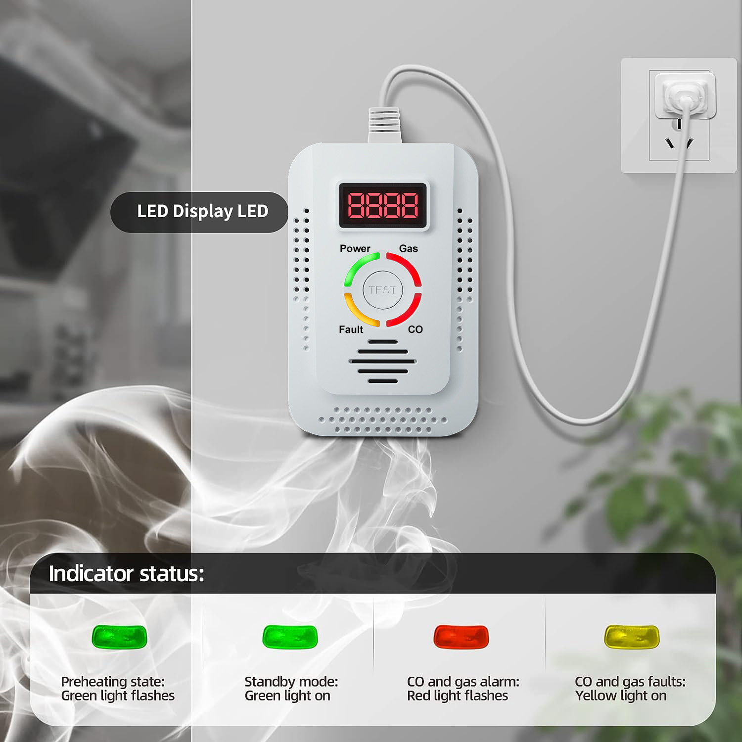 Detektor Karbon Monoksida CO D - Kitchen Appliances Video ulasan dan harga