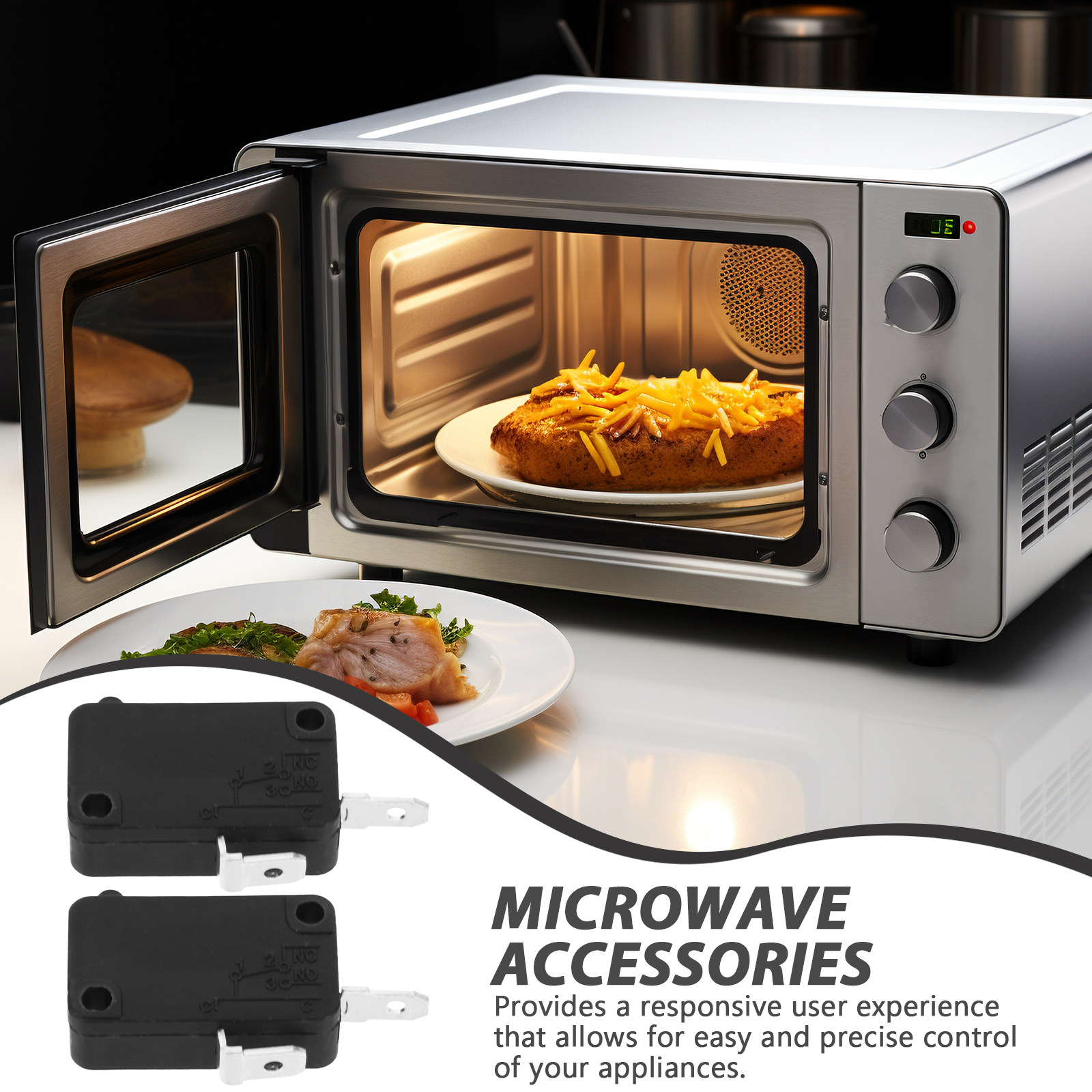 2 buah sakelar mikro, tipe nor - Microwave Oven ulasan dan harga
