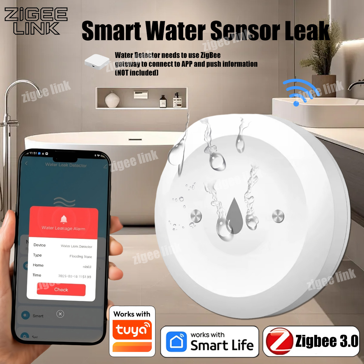 Sensor Kebocoran Air Pintar un - Kitchen Appliances Video ulasan dan harga