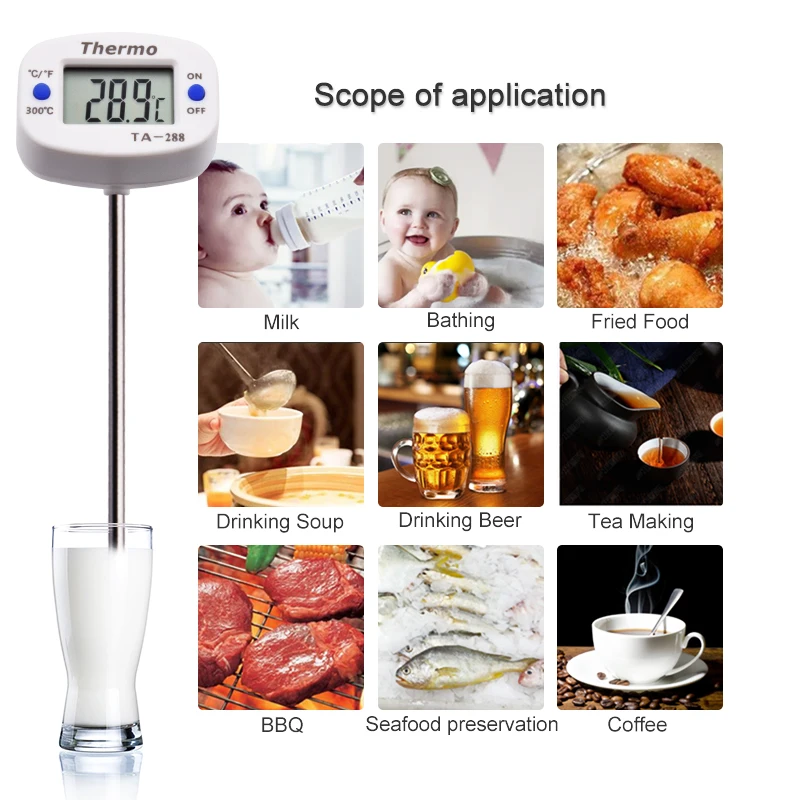 TA288 LCD Digital Termometer M - Kitchen Appliances Video ulasan dan harga